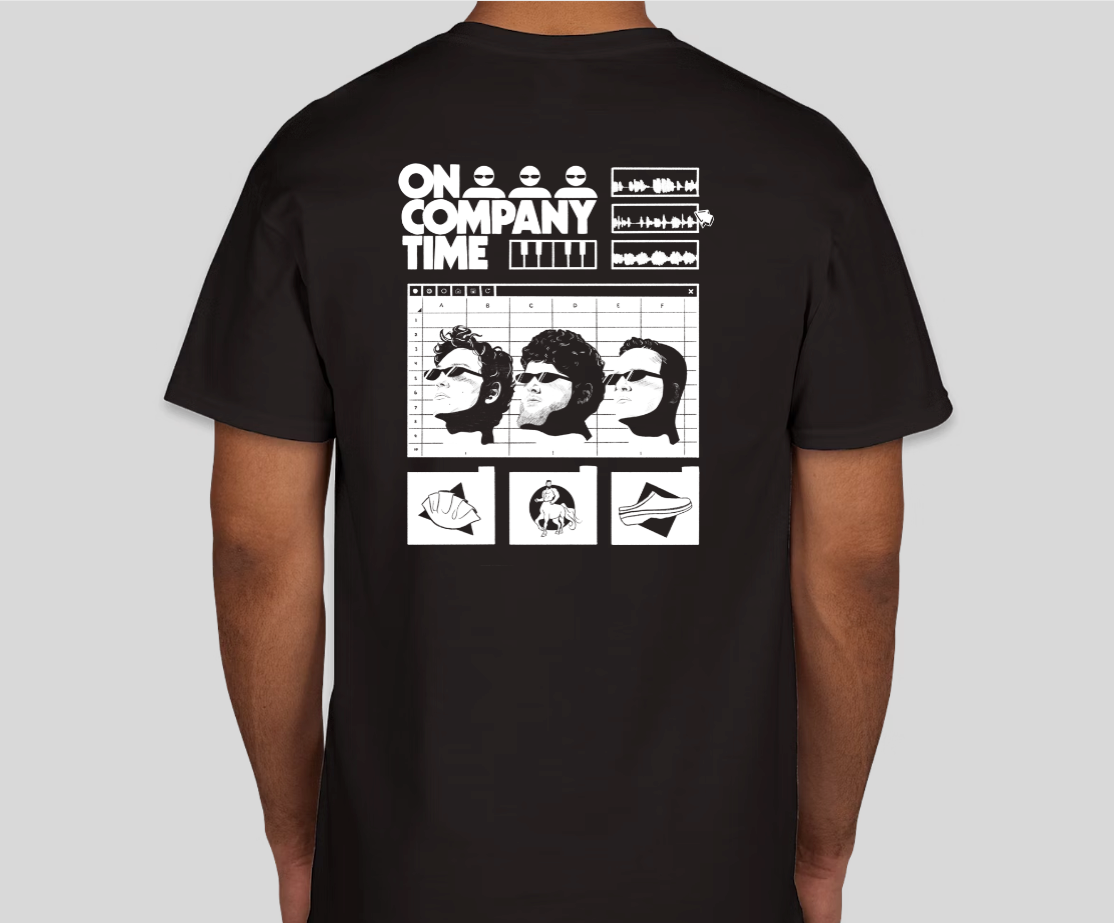 On Company Time Artwork Tee - Black
